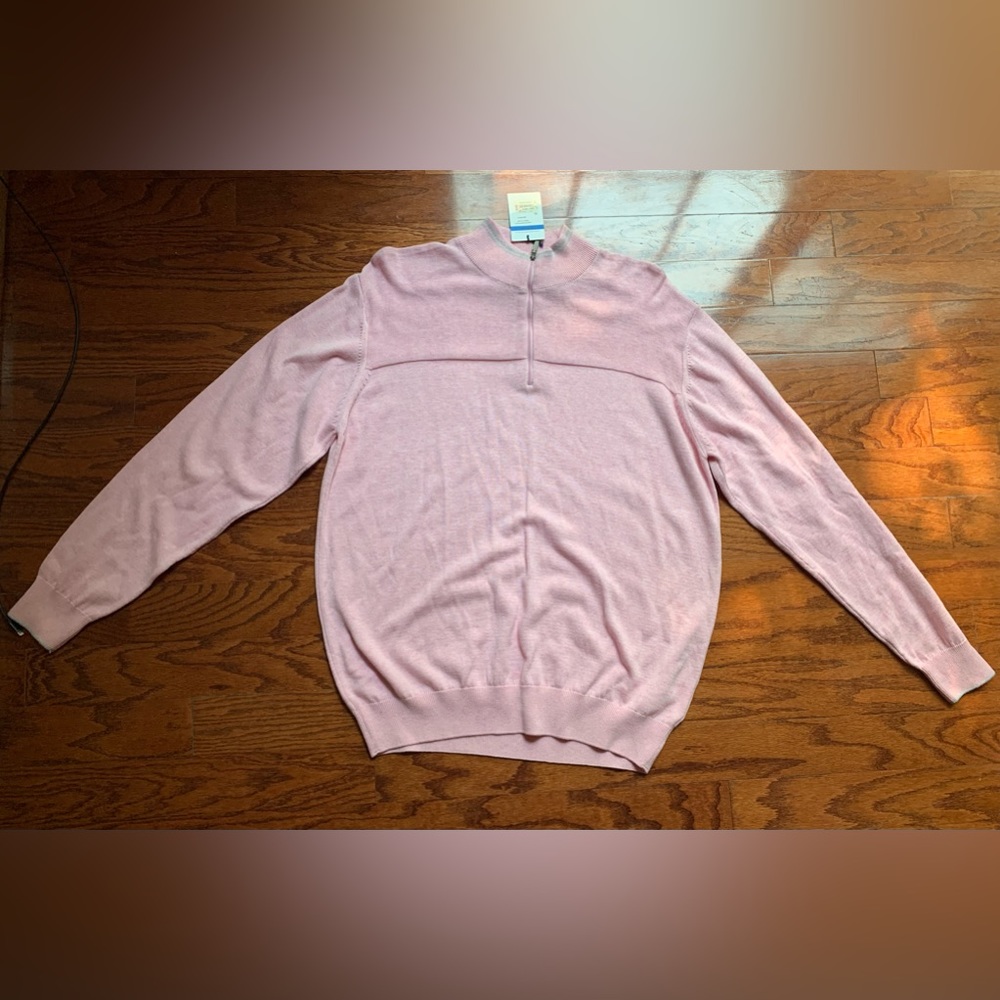 Alex Cannon Pink Men’s Sweater Size L NWT
